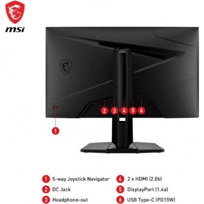 MSI G274QPF E2 27" 1 ms 2K Pivot IPS 180 Hz Oyuncu Monitörü  - Teşhir