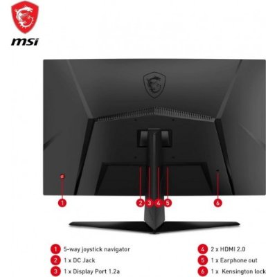 MSI G27C4X 27" 1 ms Full HD Curved 250 Hz Oyuncu Monitörü