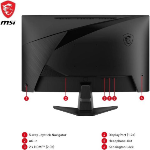 MSI MAG 27C6F 27" 0.5 ms Full HD Curved 180 Hz Oyuncu Monitörü Outlet