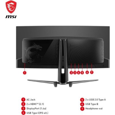 MSI MAG 341CQP QD-OLED 34" 0.03 ms WQHD Curved 175 Hz Oyuncu Monitörü