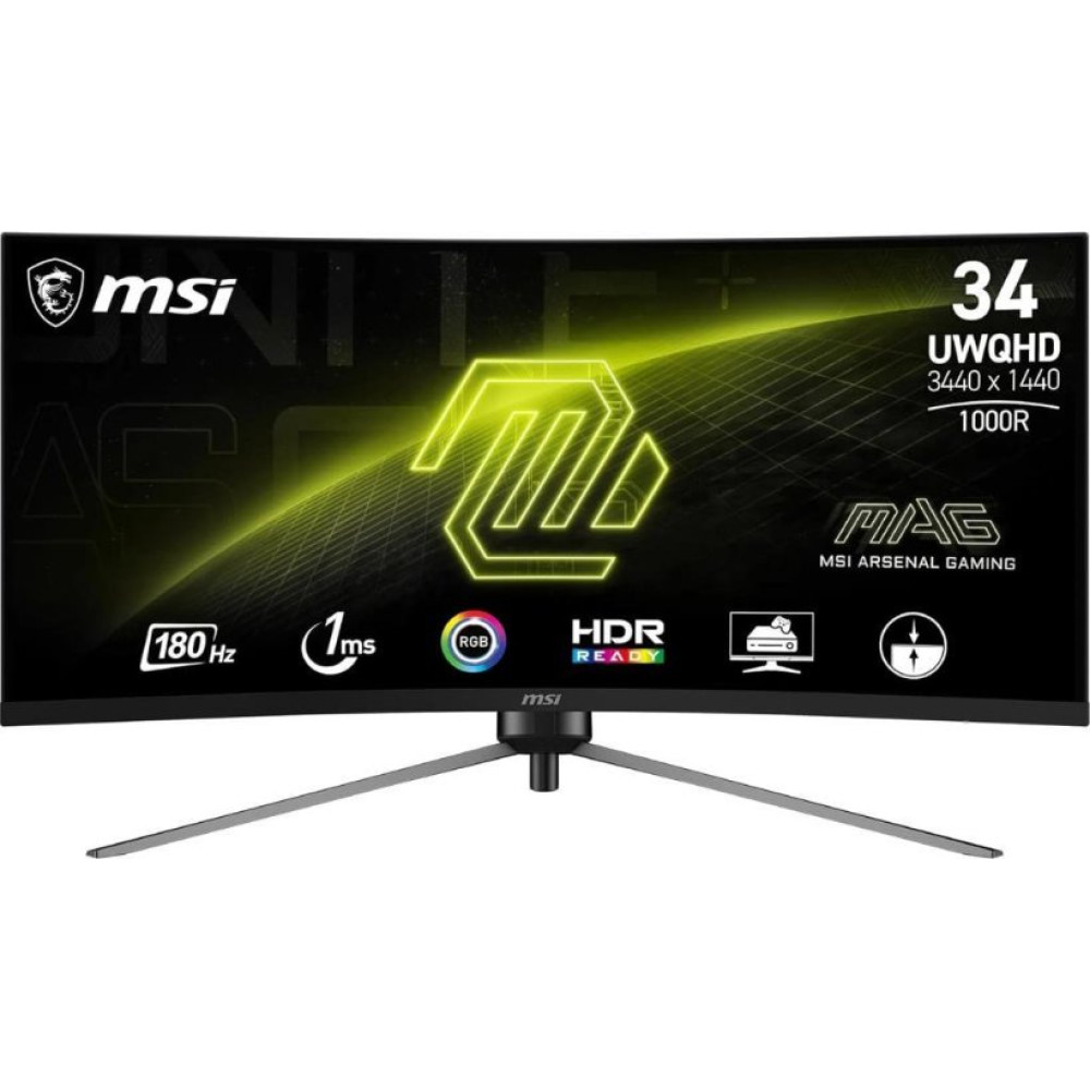 MSI MAG 345CQR 34" 1 ms WQHD Curved 180 Hz Oyuncu Monitörü Outlet