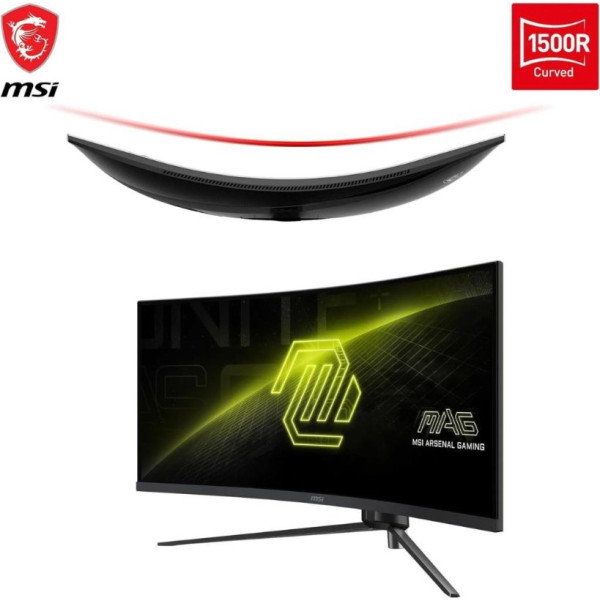 MSI MAG 345CQR 34" 1 ms WQHD Curved 180 Hz Oyuncu Monitörü Outlet