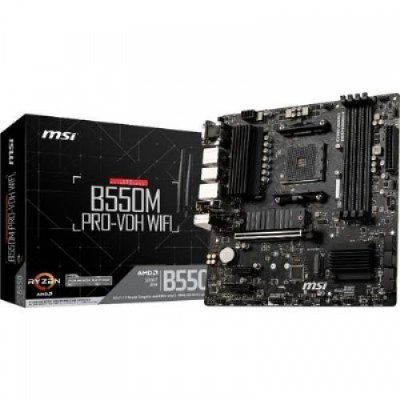 MSI B550M Pro-Vdh Wifi Am4 Ddr4 4400(Oc) Hdmi Dvg Vga M.2
