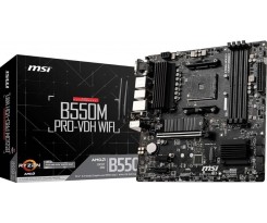 MSI B550M PRO-VDH Wi-Fi AMD AM4 DDR4 Micro AT...