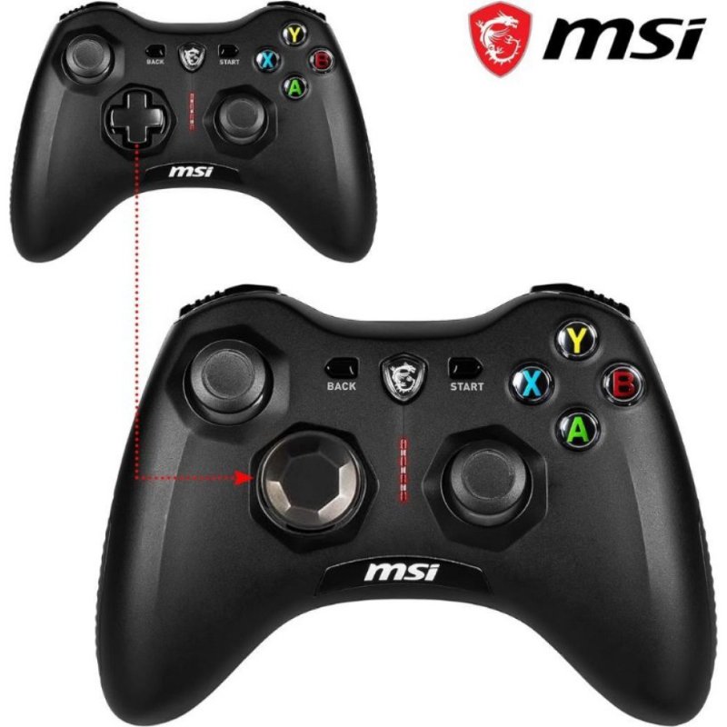 MSI Force GC30 V2 Siyah Kablolu/Kablosuz Oyun Kolu Teşhir