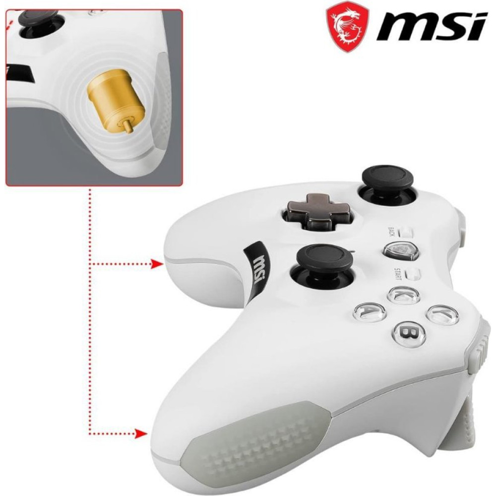 MSI Force GC20 V2 Beyaz Kablolu Oyun Kolu Teşhir