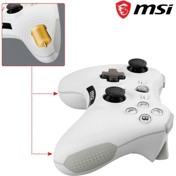 MSI Force GC20 V2 Beyaz Kablolu Oyun Kolu Teşhir