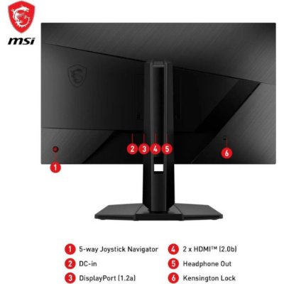 MSI G272QPF E2 27" 1 ms 2K Pivot IPS 180 Hz Oyuncu Monitörü Outlet