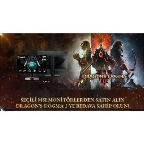 MSI G272QPF E2 27" 1 ms 2K Pivot IPS 180 Hz Oyuncu Monitörü