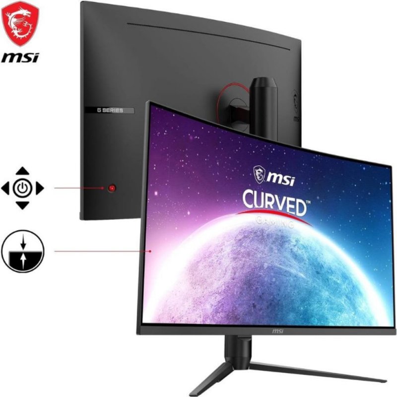 MSI G32CQ5P 31.5" 1 ms 2K Curved 170 Hz Oyuncu Monitörü Outlet