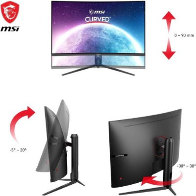 MSI G32CQ5P 31.5" 1 ms 2K Curved 170 Hz Oyuncu Monitörü Outlet