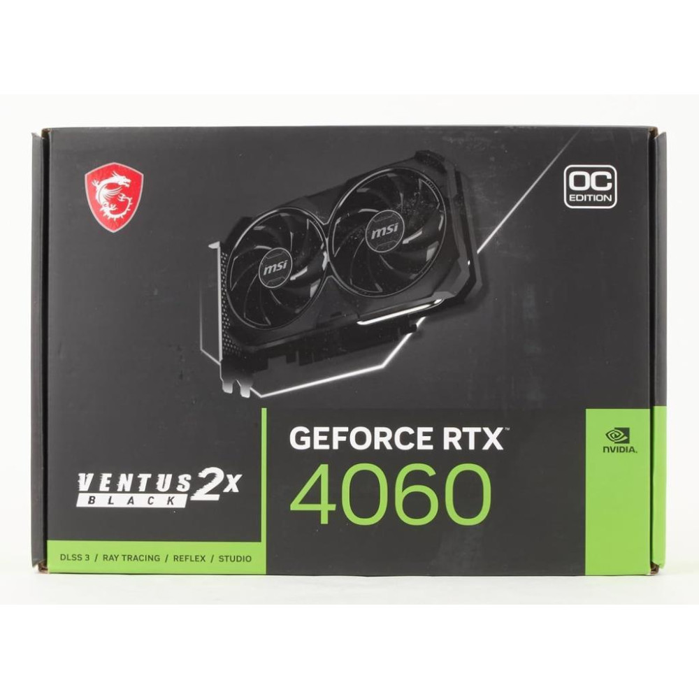 MSI RTX 4060 Ventus 2X Black 8G OC 128 Bit GDDR6 8 GB Ekran Kartı