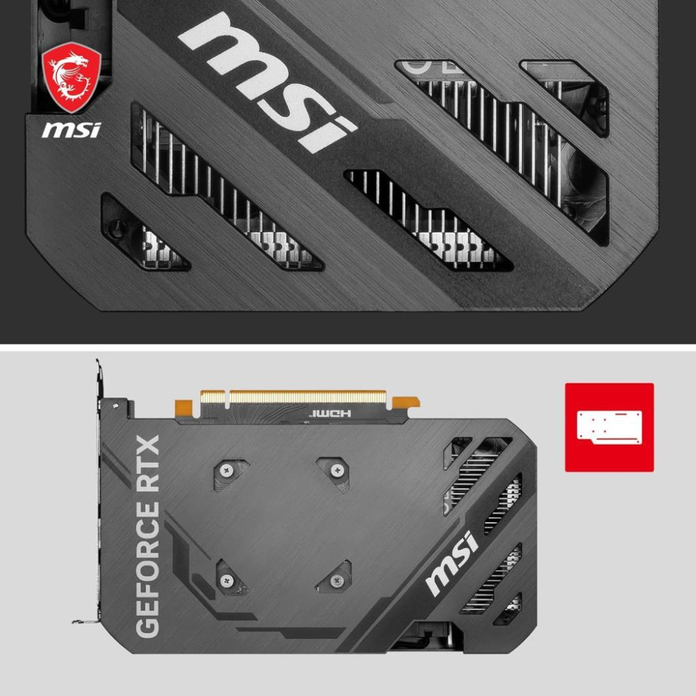 MSI RTX 4060 Ventus 2X Black 8G OC 128 Bit GDDR6 8 GB Ekran Kartı