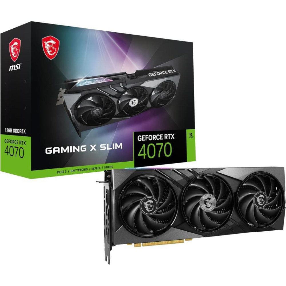 MSI RTX 4070 Gaming X Slim 12G 192 Bit GDDR6X 12 GB Ekran Kartı