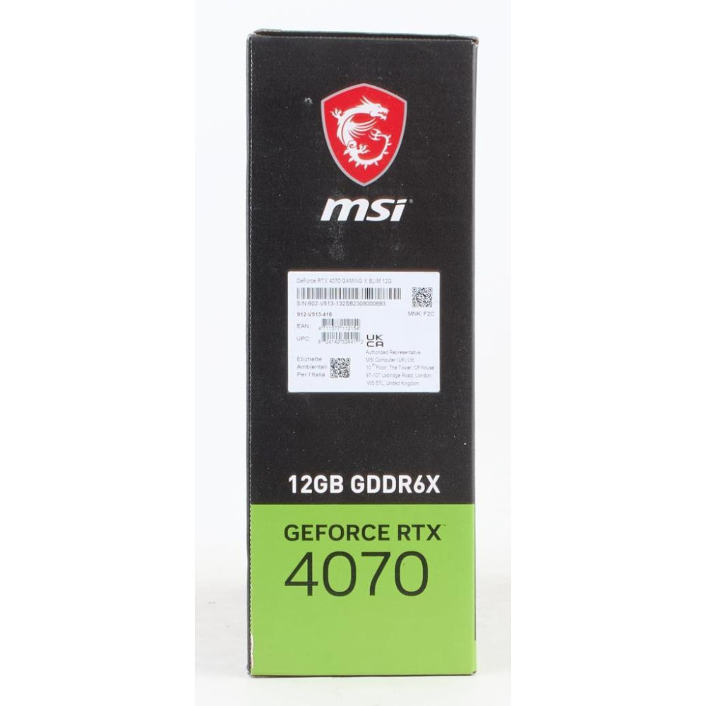 MSI RTX 4070 Gaming X Slim 12G 192 Bit GDDR6X 12 GB Ekran Kartı