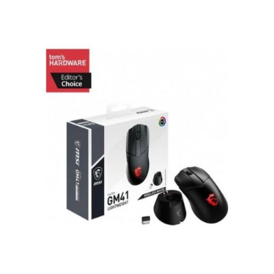 MSI Clutch GM41 LightWeight RGB Şarjlı Makrolu Ergonomik Optik Kablosuz Oyuncu Mouse Teşhir