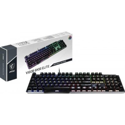 MSI Vigor GK50 Elite Kailh Box White Switch RGB Kablolu Mekanik Oyuncu Klavyesi Outlet