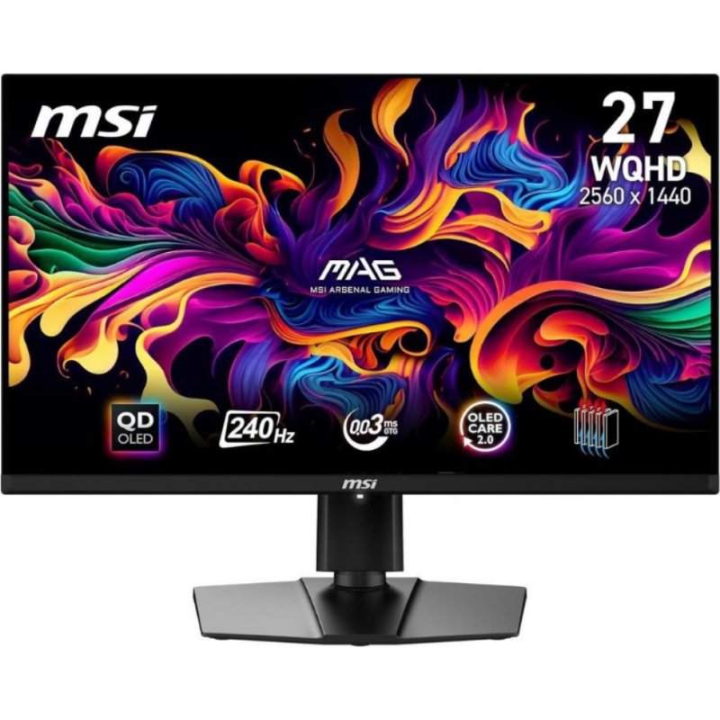 MSI MAG 271QPX QD-OLED 26.5" 0.03 ms 2K Pivot 360 Hz Oyuncu Monitörü Outlet