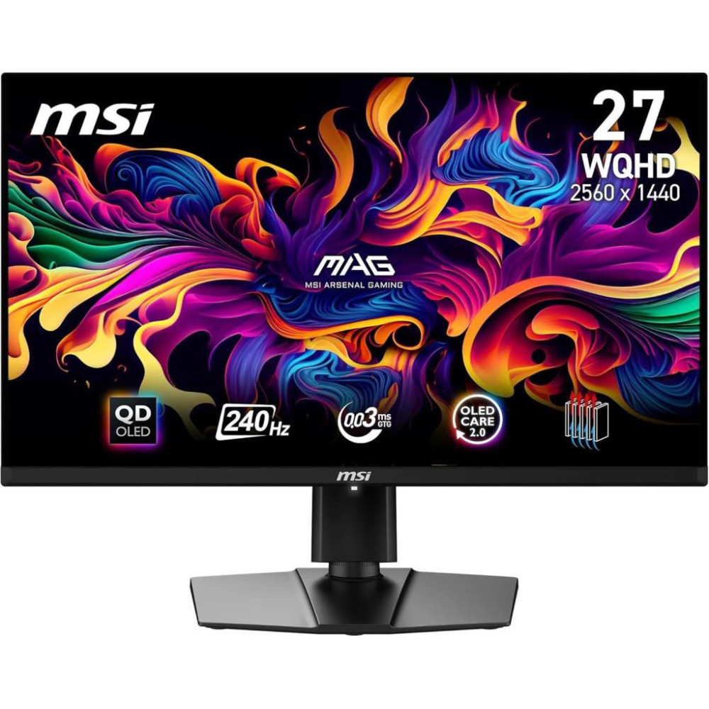 MSI MAG 271QPX QD-OLED E2 26.5" 0.03 ms 2K Pivot 240 Hz OLED Oyuncu Monitörü Teşhir