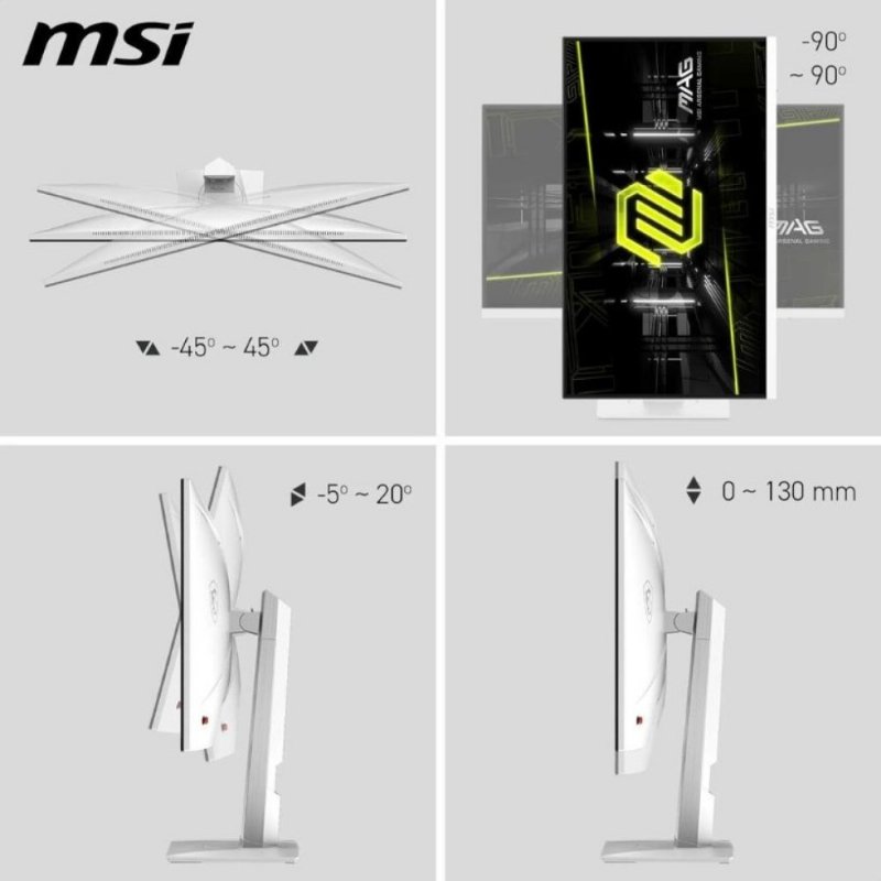 MSI MAG 274PFW 27" 1 ms Full HD Pivot IPS 180 Hz Oyuncu Monitörü Outlet