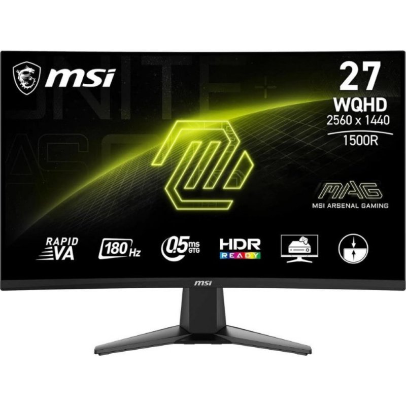 MSI MAG 27CQ6F 27" 0.5 ms 2K Curved 180 Hz Oyuncu Monitörü Teşhir MSI MAG 27CQ6F 27" 0.5 ms 2K Curved 180 Hz Oyuncu Monitörü Teşhir