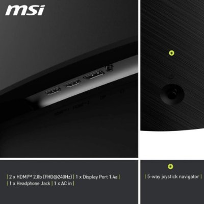 MSI MAG 32C6X 31.5" 1 ms Full HD Curved 250 Hz Oyuncu Monitörü Outlet