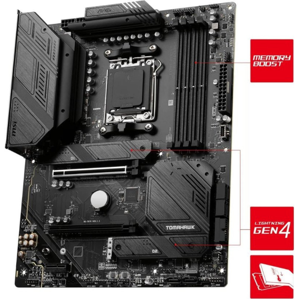 MSI Mag B650 Tomahawk Wi-Fi AMD AM5 DDR5 ATX Anakart Teşhir