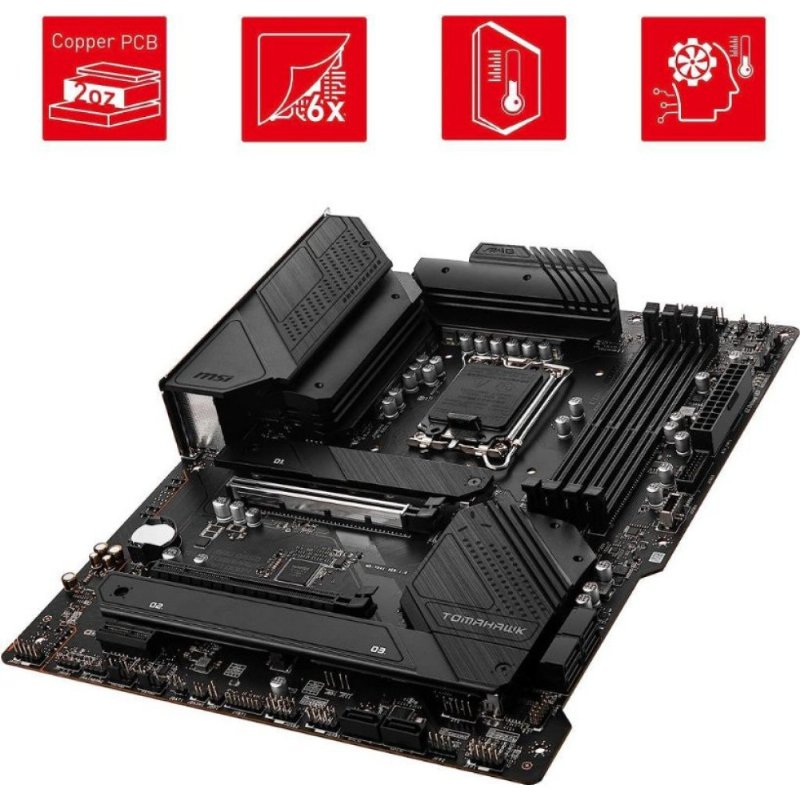 MSI Mag B660 Tomahawk Wi-Fi Intel LGA1700 DDR4 ATX Anakart Teşhir