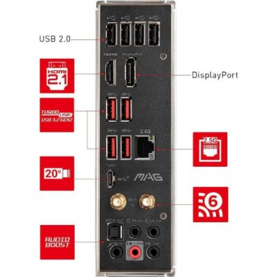 MSI Mag B660 Tomahawk Wi-Fi Intel LGA1700 DDR4 ATX Anakart Teşhir