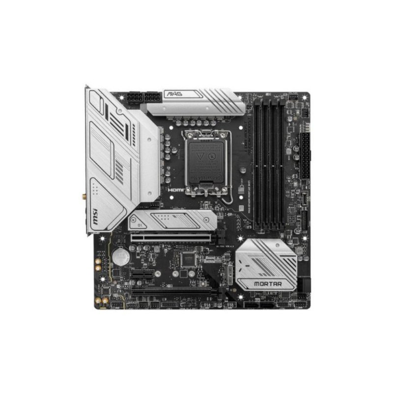 MSI MAG B760M Mortar Wi-Fi Intel LGA1700 DDR5 Micro ATX Anakart - TESHİR