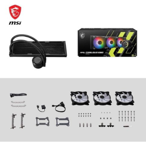 MSI Mag Coreliquid E360 360 mm İşlemci Sıvı Soğutucu Outlet