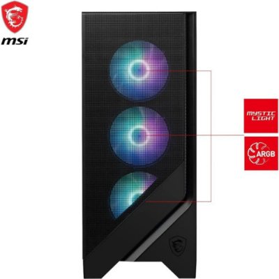 MSI Mag Forge 320R Airflow ARGB 4 Fanlı ATX Oyuncu Kasası Outlet