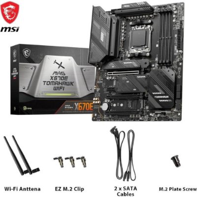 MSI Mag X670E Tomahawk Wi-Fi AMD AM5 DDR5 ATX Anakart Teşhir