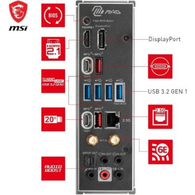MSI Mag X670E Tomahawk Wi-Fi AMD AM5 DDR5 ATX Anakart Teşhir