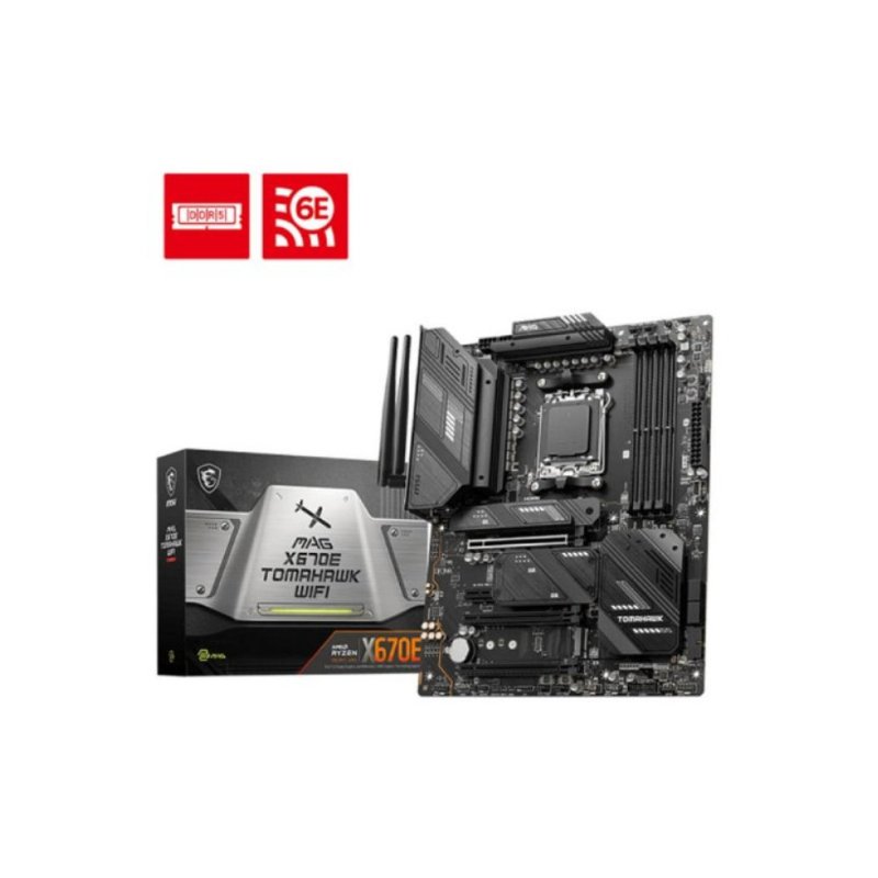 MSI Mag X670E Tomahawk Wi-Fi AMD AM5 DDR5 ATX Anakart Outlet