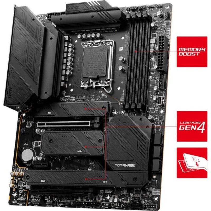 MSI Mag Z790 Tomahawk Wi-Fi Intel LGA1700 DDR4 ATX Anakart - Teşhir