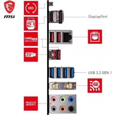 MSI B650 Gaming Plus Wi-Fi AMD AM5 DDR5 ATX Anakart - Outlet