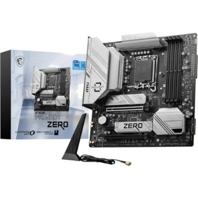 MSI B760M Project Zero Wi-Fi Intel LGA1700 DDR5 Micro ATX Anakart