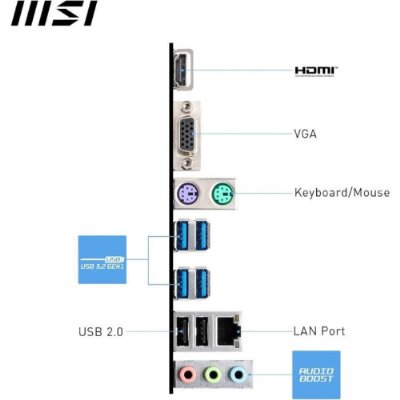MSI Pro A620M-E AMD AM5 DDR5 Micro ATX Anakart Teşhir
