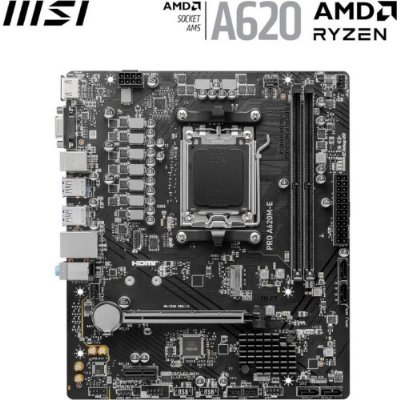 MSI Pro A620M-E AMD AM5 DDR5 Micro ATX Anakart Teşhir
