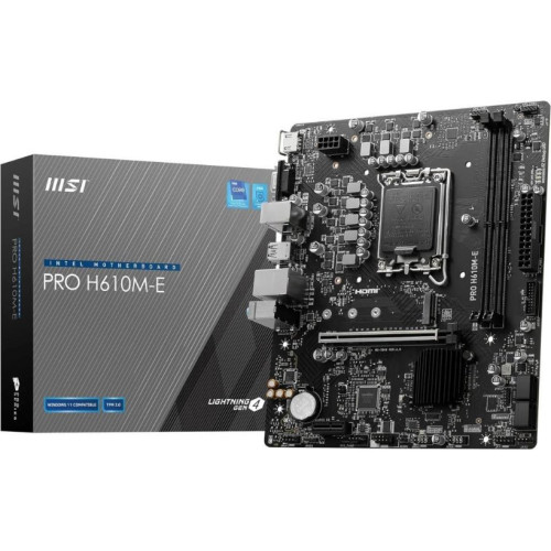 MSI Pro H610M-E Intel LGA1700 DDR5 Micro ATX Anakart Outlet