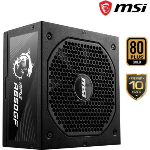 MSI MPG A650GF 650 W Power Supply Outlet