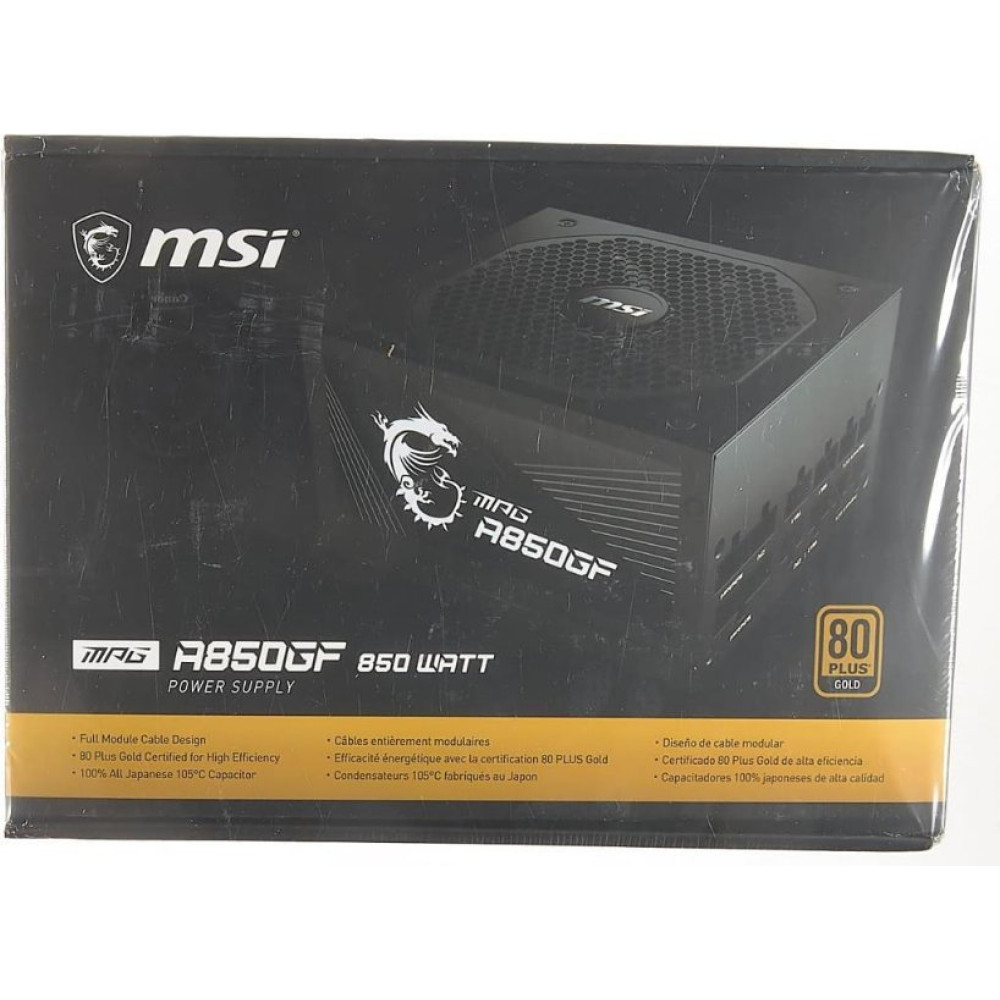 MSI MPG A850GF 850 W Power Supply Outlet