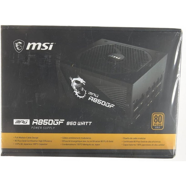 MSI MPG A850GF 850 W Power Supply Outlet