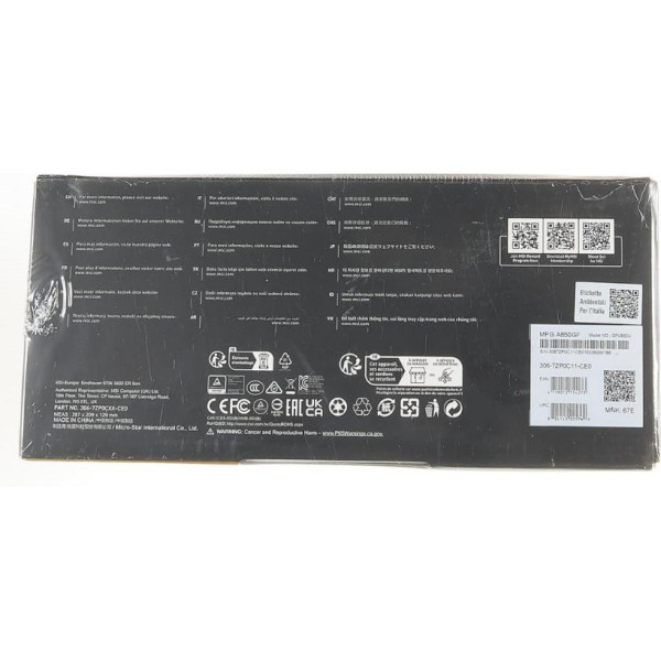 MSI MPG A850GF 850 W Power Supply Outlet