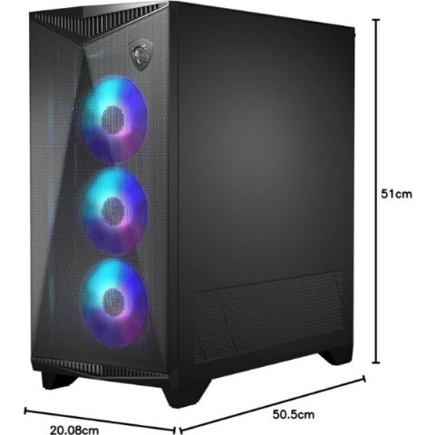 MSI MPG Gungnir 300R Airflow ARGB Fanlı Siyah E-ATX Oyuncu Kasası Teşhir