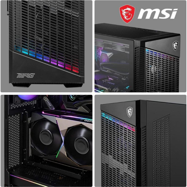 MSI MPG VELOX 100P AIRFLOW Temperli Cam Gaming Bilgisayar Kasası