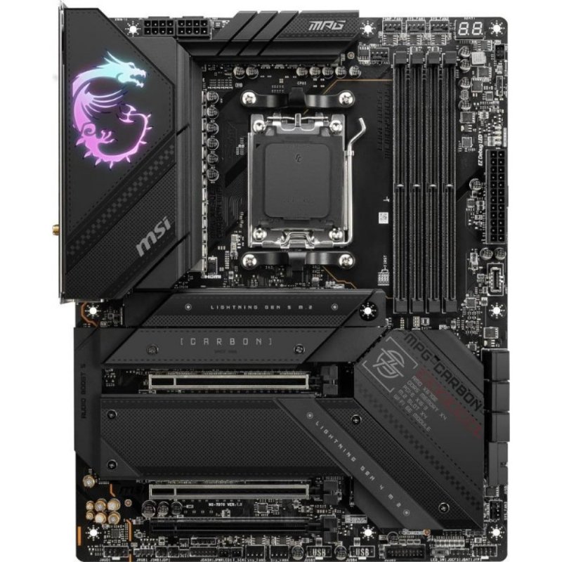 MSI Mpg X670E Carbon Wi-Fi AMD AM5 DDR5 ATX Anakart - Outlet