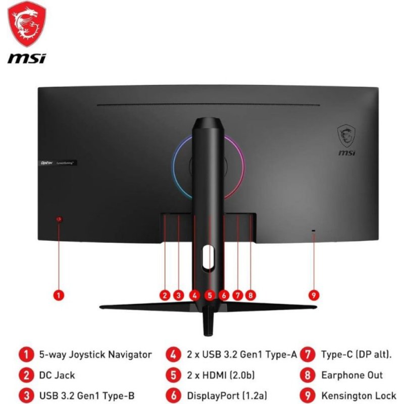 MSI Optix MAG301CR2 29.5" 1 ms WFHD Curved Pivot 200 Hz Oyuncu Monitörü Outlet
