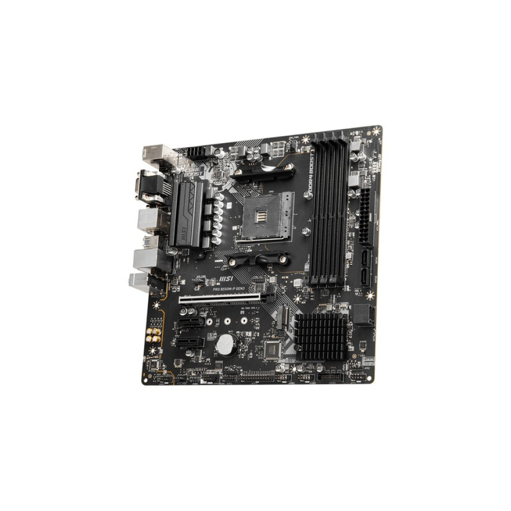 MSI PRO B550M-P GEN3 AM4 DDR4 4400(OC) HDMI VGA DVI-D M.2 USB3.2 mATX Anakart - TESHİR